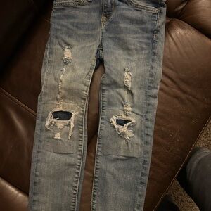 Old Navy Kids Ripped Blue Jeans